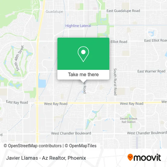 Javier Llamas - Az Realtor map