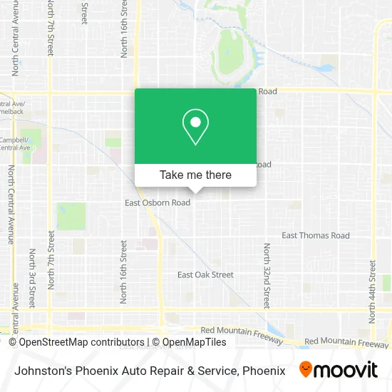 Johnston's Phoenix Auto Repair & Service map