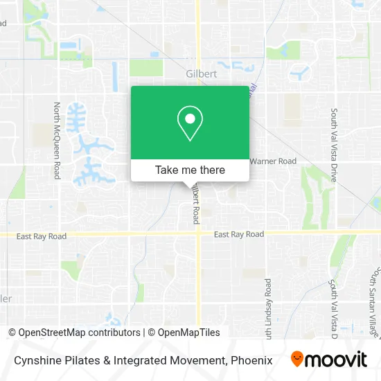 Cynshine Pilates & Integrated Movement map