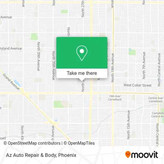 Az Auto Repair & Body map