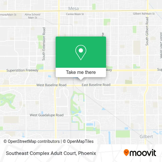 Southeast Complex Adult Court map