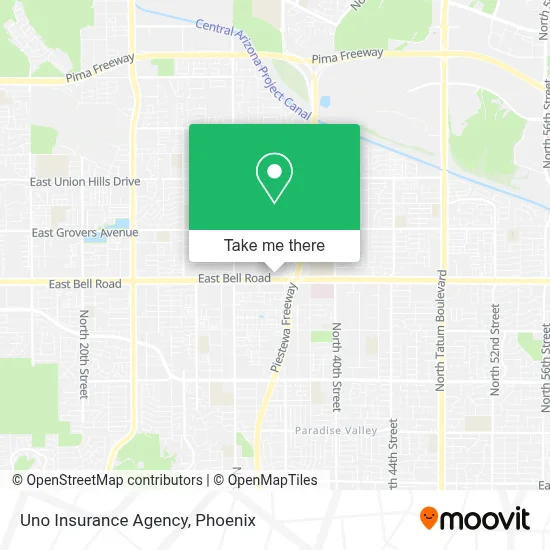 Uno Insurance Agency map