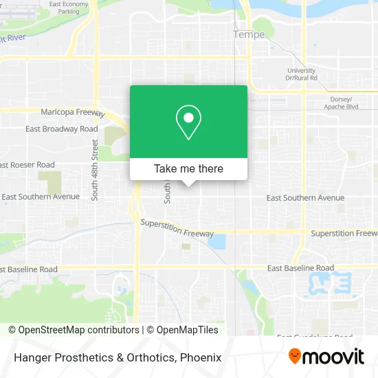 Hanger Prosthetics & Orthotics map