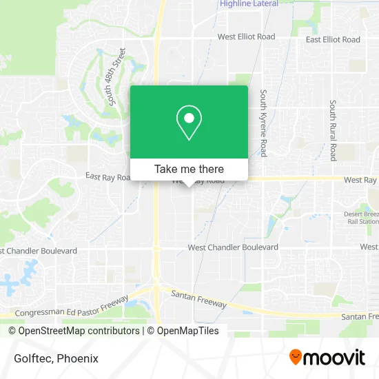 Golftec map