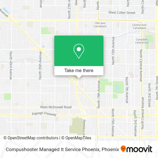Compushooter Managed It Service Phoenix map