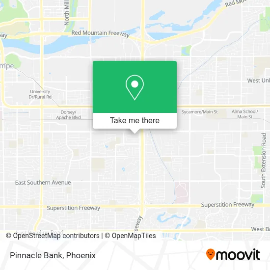 Pinnacle Bank map
