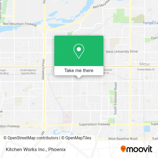 Kitchen Works Inc. map