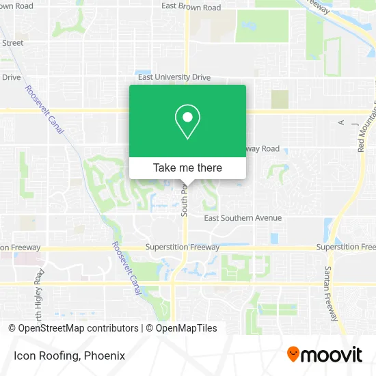 Icon Roofing map