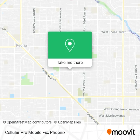 Cellular Pro Mobile Fix map