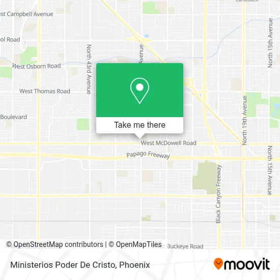 Ministerios Poder De Cristo map