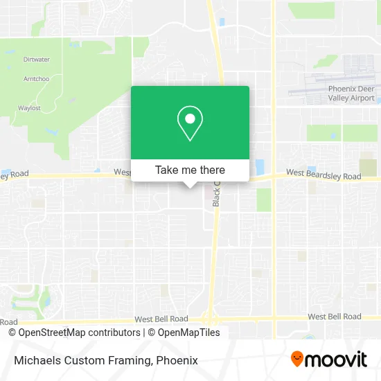 Michaels Custom Framing map