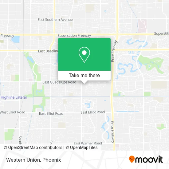 Western Union map