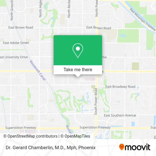 Dr. Gerard Chamberlin, M.D., Mph map