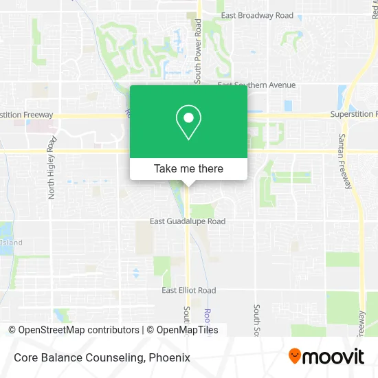 Core Balance Counseling map
