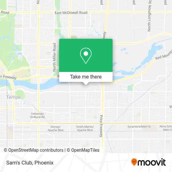 Sam's Club map