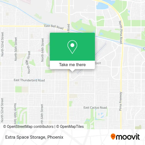 Extra Space Storage map