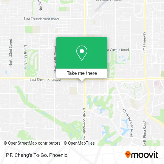 P.F. Chang's To-Go map