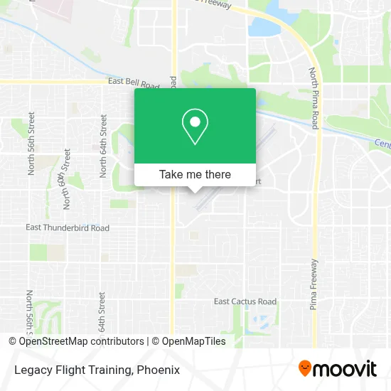 Legacy Flight Training map