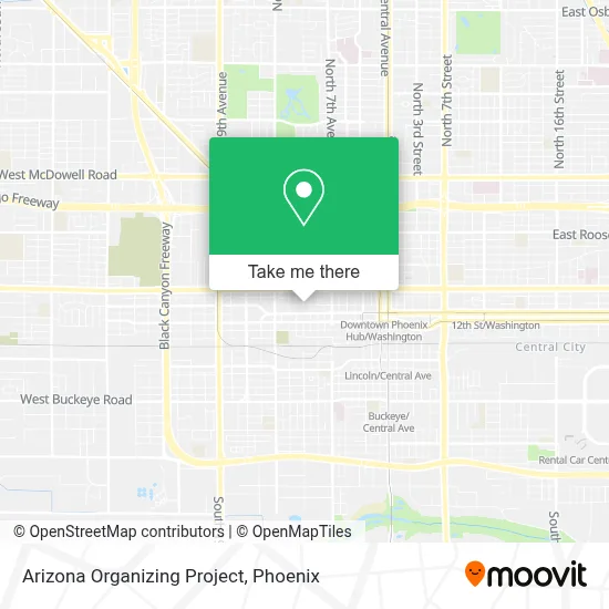 Arizona Organizing Project map