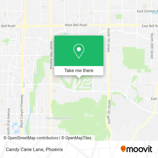 Candy Cane Lane map