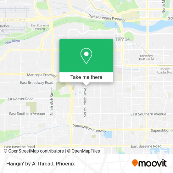 Hangin' by A Thread map