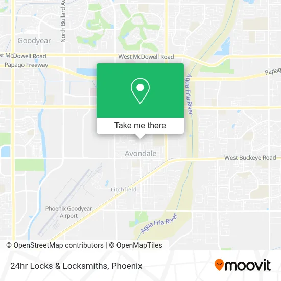 24hr Locks & Locksmiths map