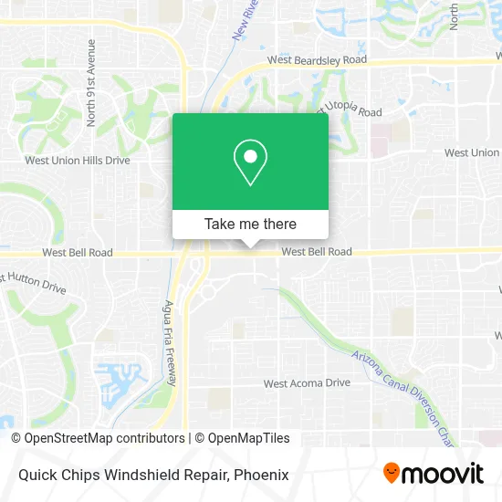 Quick Chips Windshield Repair map