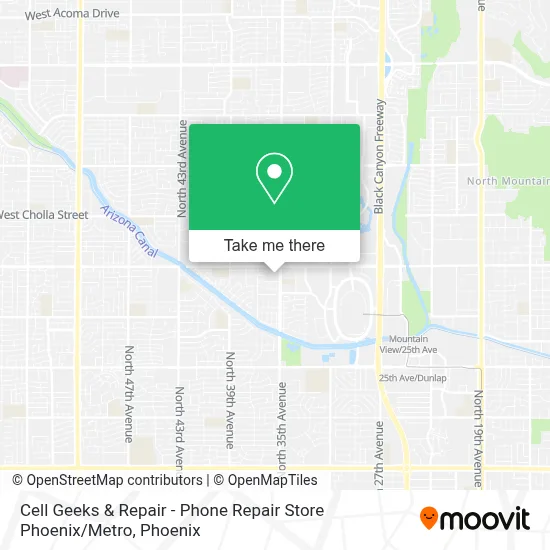 Cell Geeks & Repair - Phone Repair Store Phoenix / Metro map