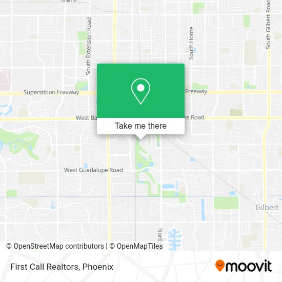 First Call Realtors map