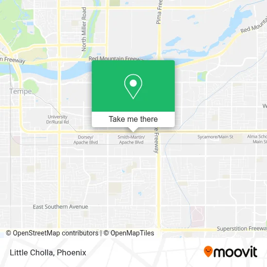 Little Cholla map