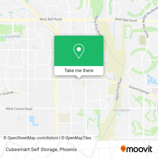 Cubesmart Self Storage map
