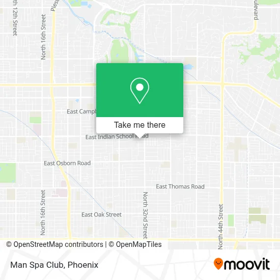 Man Spa Club map