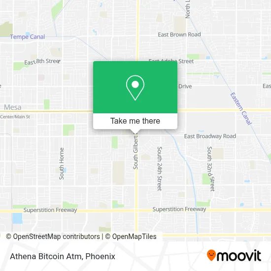 Athena Bitcoin Atm map