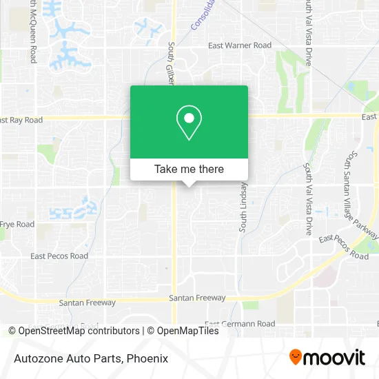 Autozone Auto Parts map