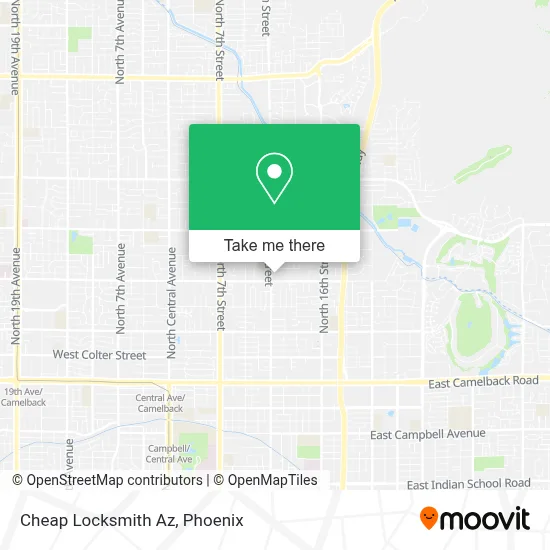 Cheap Locksmith Az map
