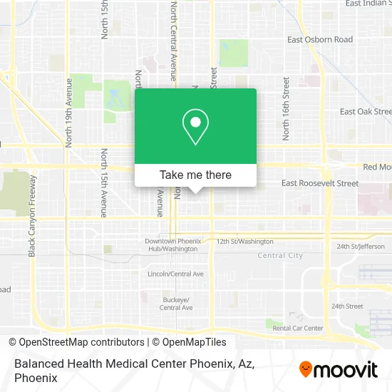 Balanced Health Medical Center Phoenix, Az map