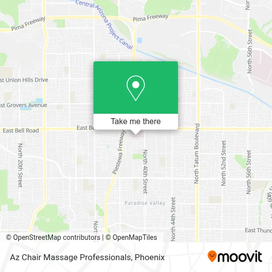 Az Chair Massage Professionals map