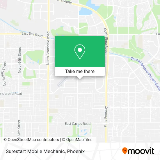 Surestart Mobile Mechanic map