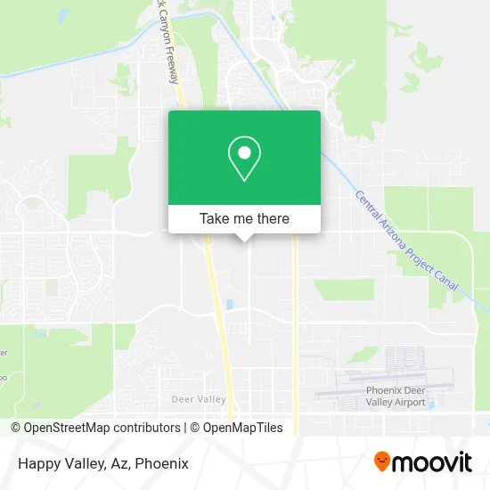 Happy Valley, Az map