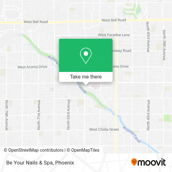 Be Your Nails & Spa map