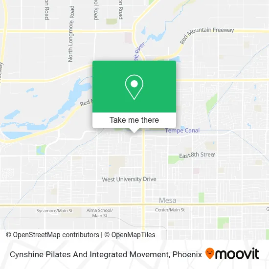 Cynshine Pilates And Integrated Movement map