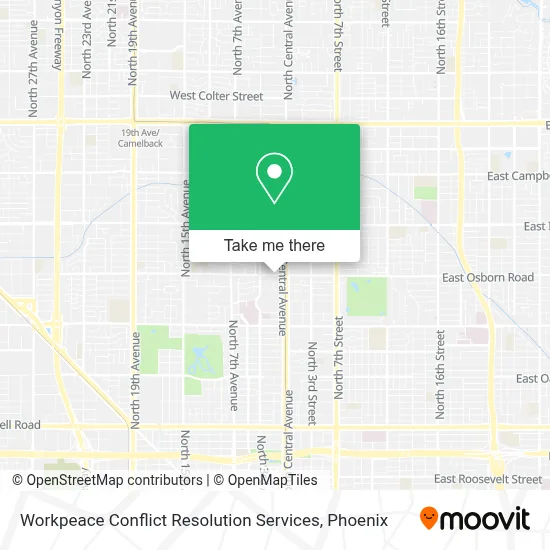 Workpeace Conflict Resolution Services map