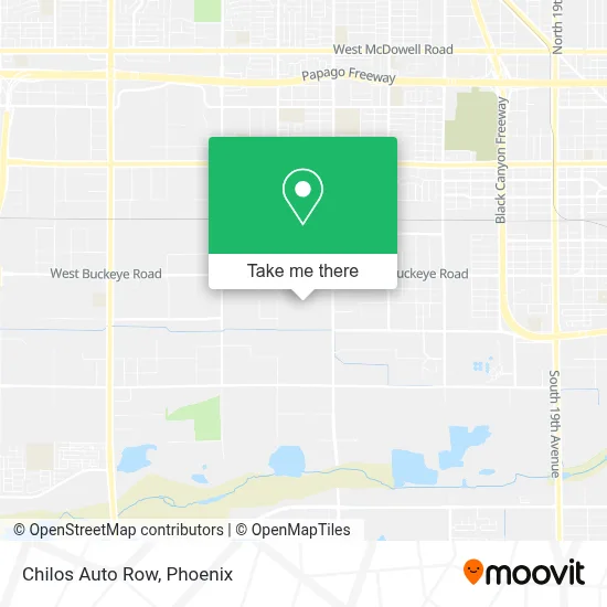 Chilos Auto Row map