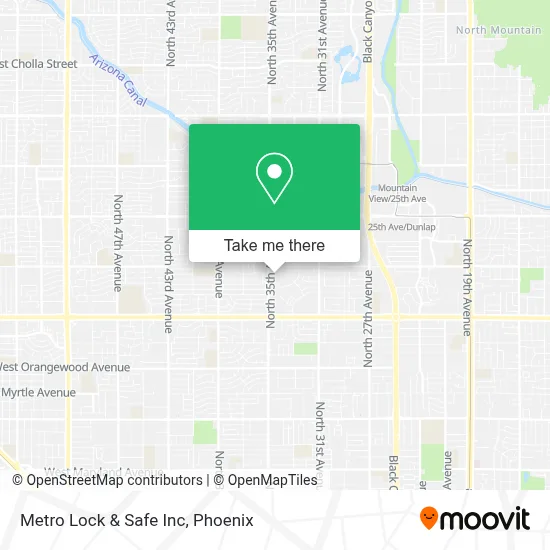 Metro Lock & Safe Inc map