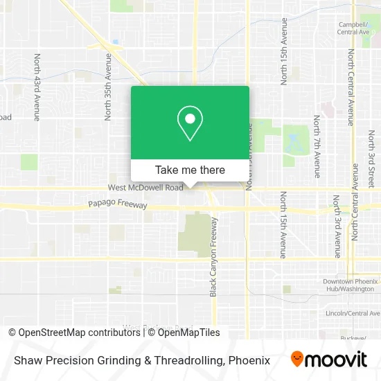 Shaw Precision Grinding & Threadrolling map