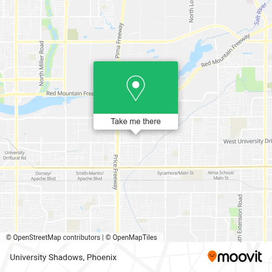 University Shadows map
