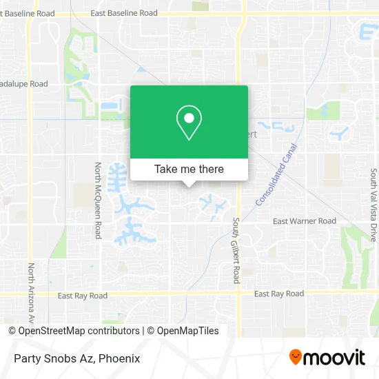 Party Snobs Az map