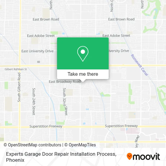 Experts Garage Door Repair Installation Process map