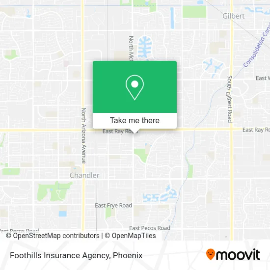 Foothills Insurance Agency map