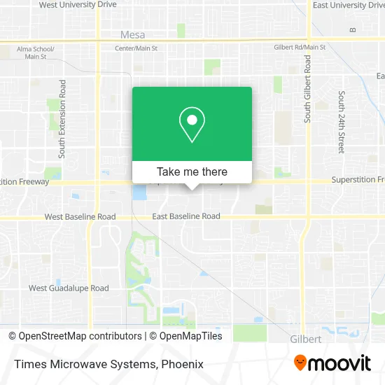 Times Microwave Systems map